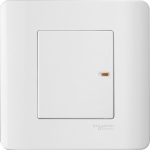 Schneider Electric 施耐德電氣 E8431_1_WE_G2 ZENcelo 16AX 單位單控平觸開關掣連開關指示 (凝白)